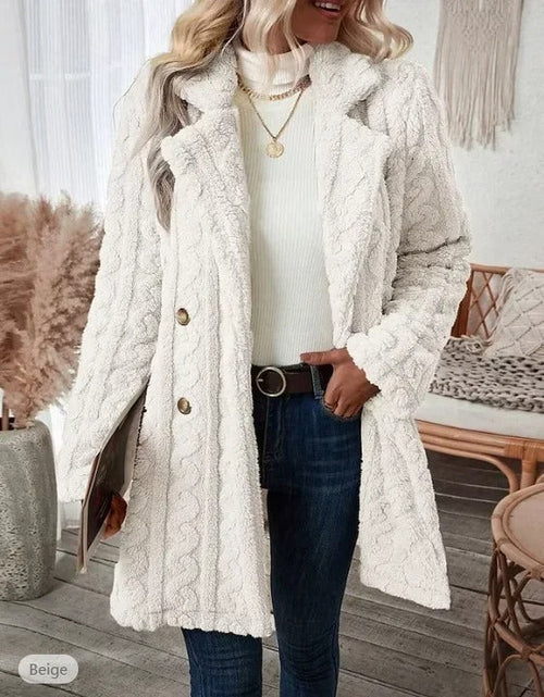 Damjacka Teddy med Långa Ärmar i Polyester för Dam 1