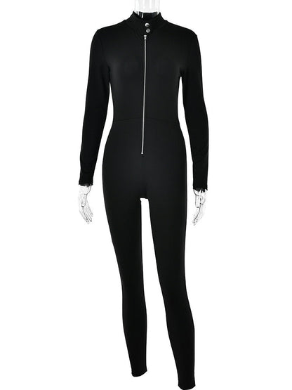 Dam Overall Vinter Ankel Lång Polyester Spandex Trendig-6