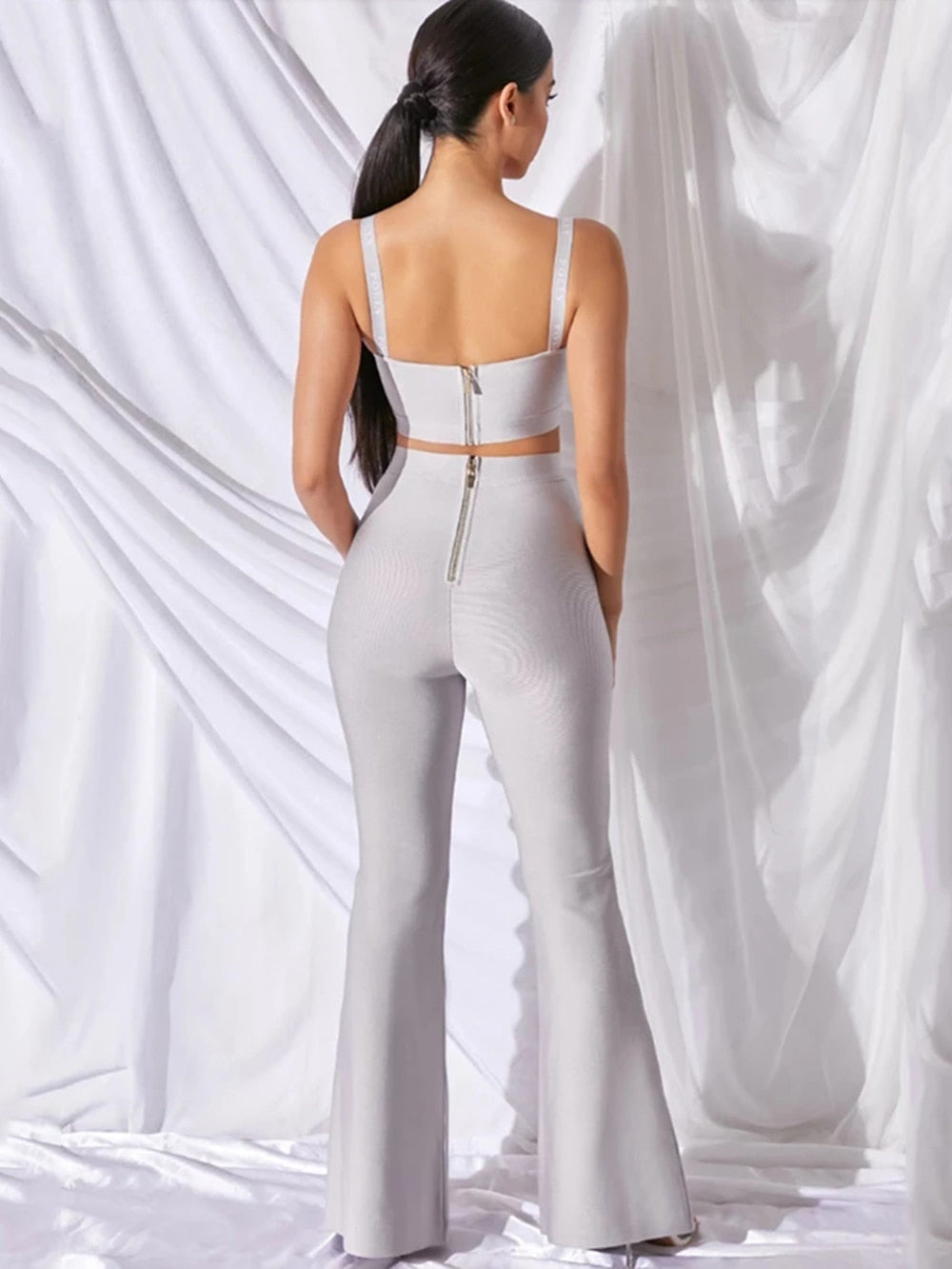 Kvinnors Bredbyxor Medium Midjehöjd Spandex Rayon-5