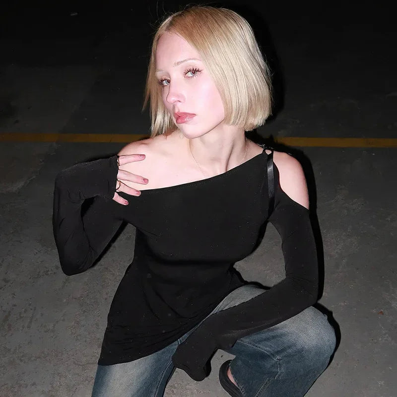 Kvinnors Axel-fri Klänning Långärmad Polyester-6