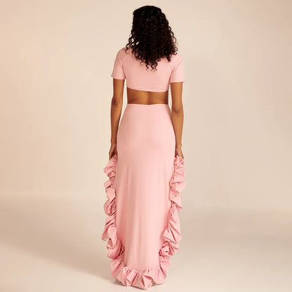 Dam Rockuppsättning Monokrom Bomull och Polyester-3