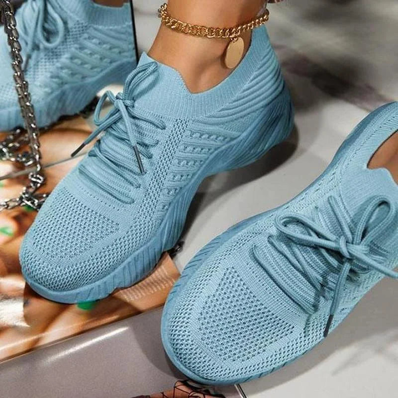 Kvinnors Sneakers Nät Design Stödjande Gummi 15