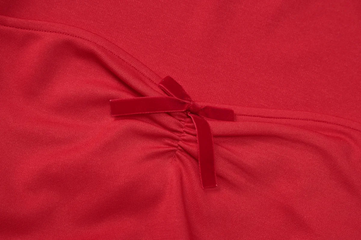 Dam Miniklänning Fyrkantig Halsringning Polyester-Spandex-6