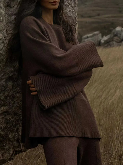 Variant image for Dam Vinterpullover Set Mjuk Akryl Trendig Design-4