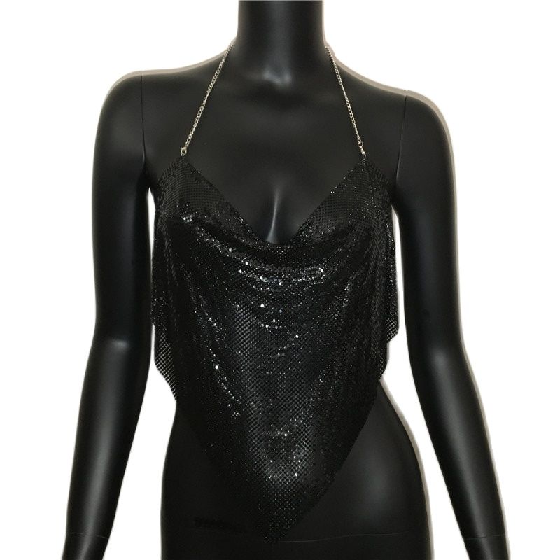 Variant image for Dam Camisole Topp Med Paljetter Elegant Polyester-1