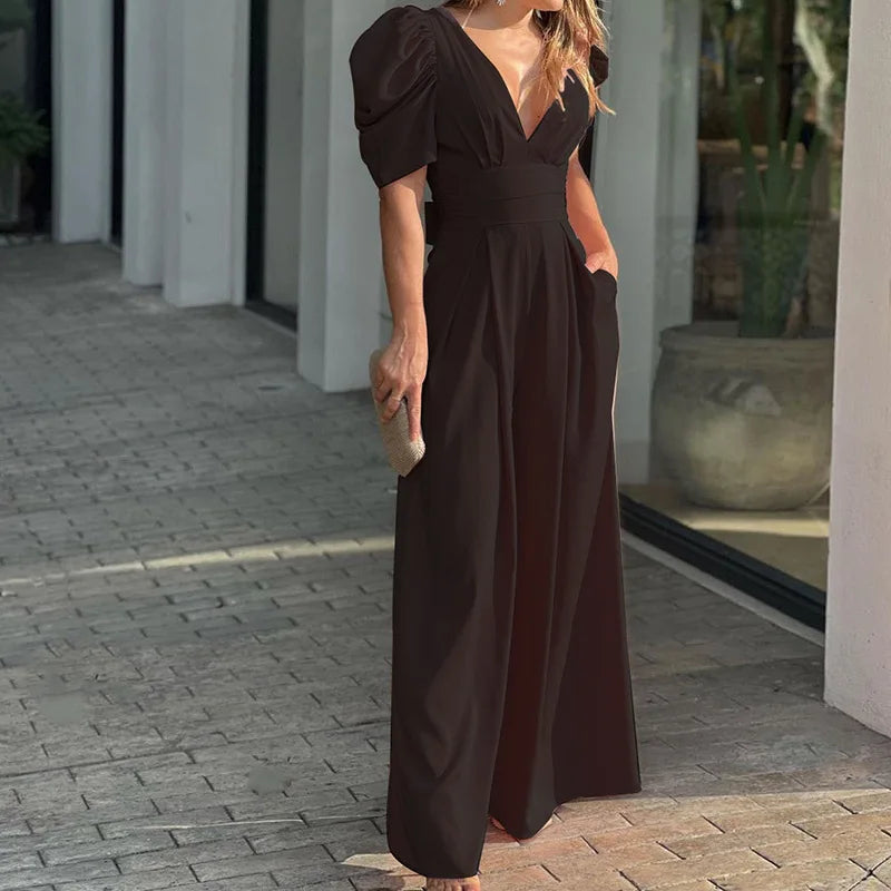 Kvinna Jumpsuit Modern Design Högkvalitativt Tyg-2