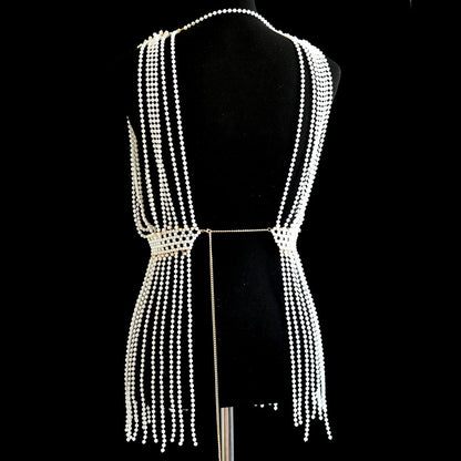 Kvinnors Halsband i Konstpärlor Elegant Kroppsmycke-6