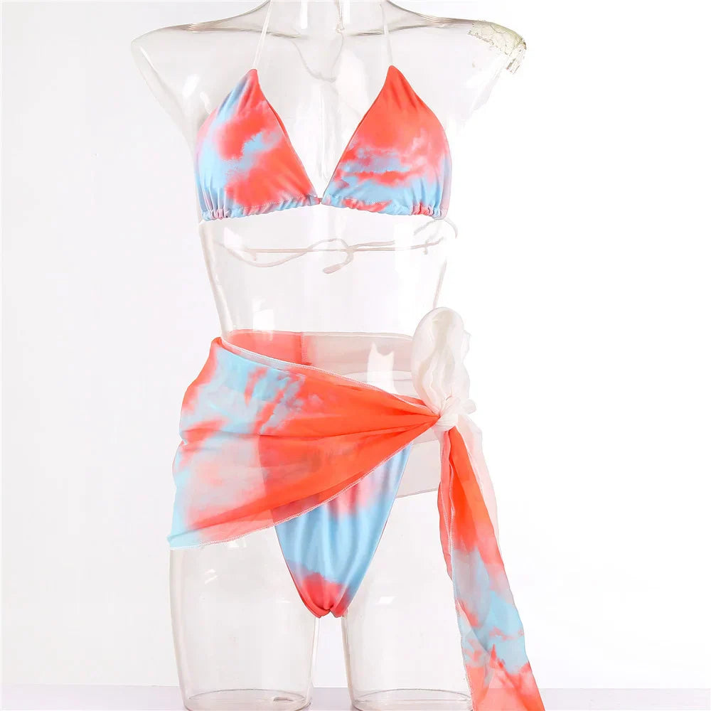 Dam Tre Dela Set Bekväm Polyester Spandex för Träning och Avkoppling-5