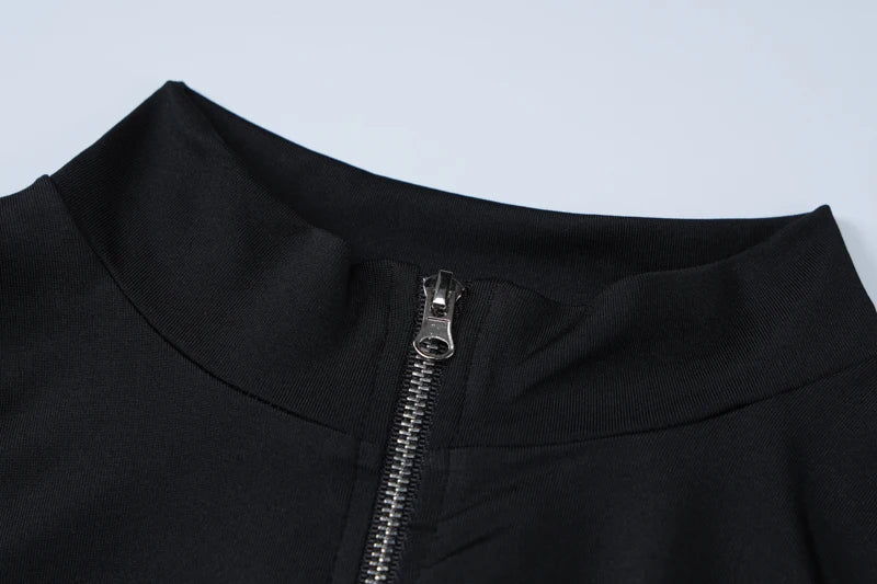 Dam Jumpsuit Ankellång med Dragkedja Polyester Spandex-5