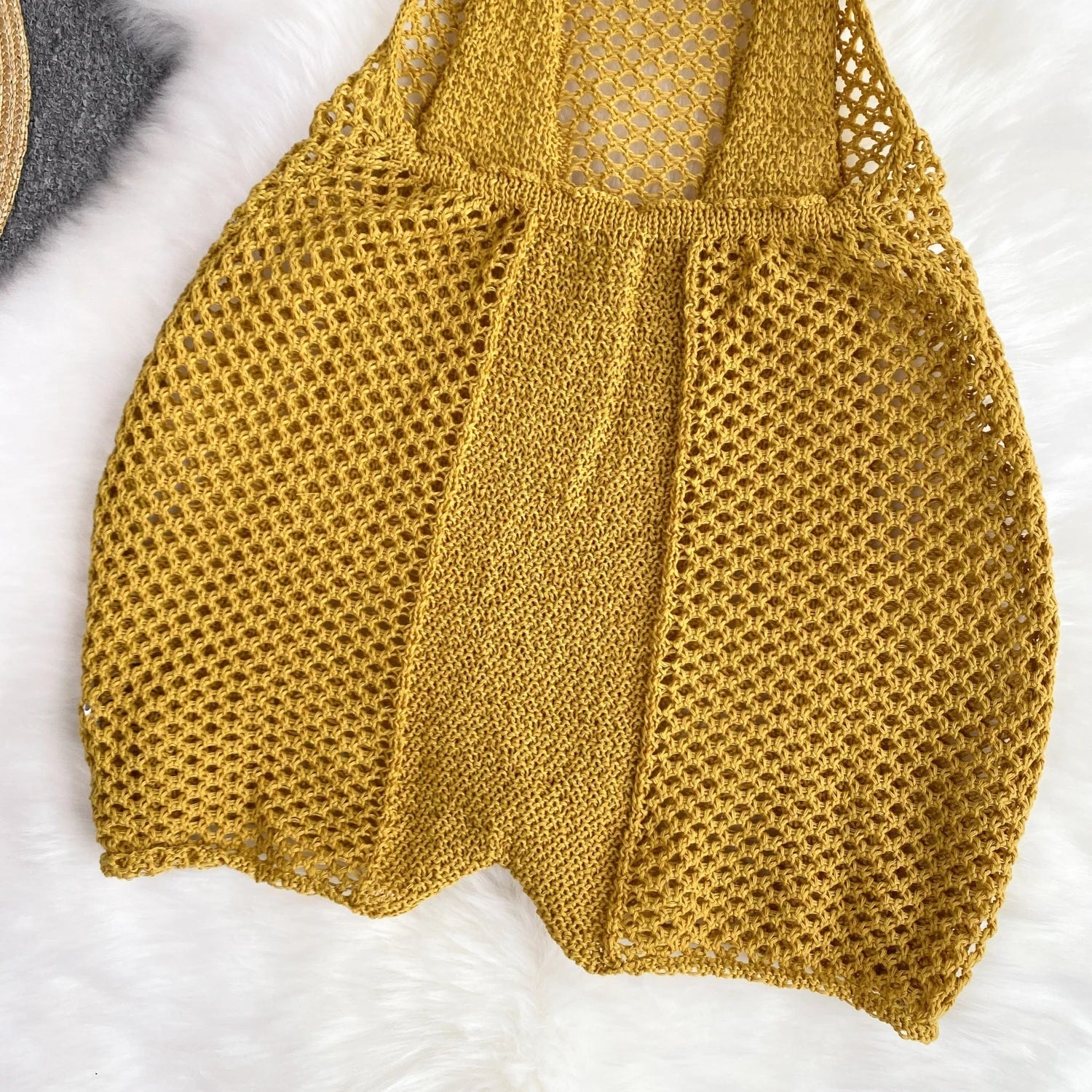 Dam Jumpsuit med Urtagningar i Stickad Material – Elegant och Bekväm för Alla Tillfällen, Flera Storlekar S-XL 5