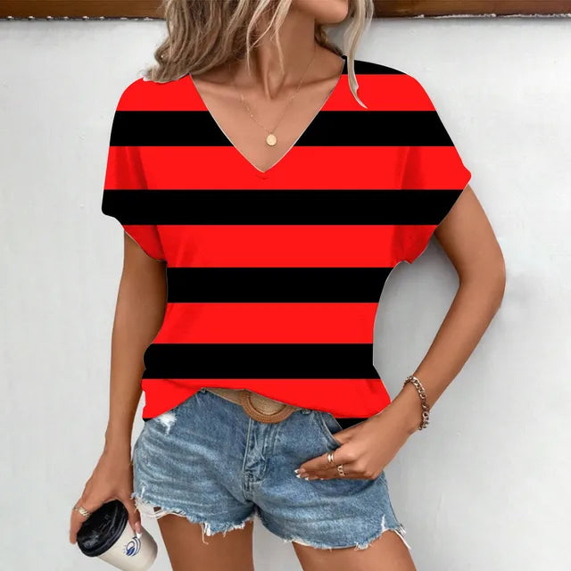 Variant image for Dam Kort Topp Avslappnad Mjuk Tygblandning-13