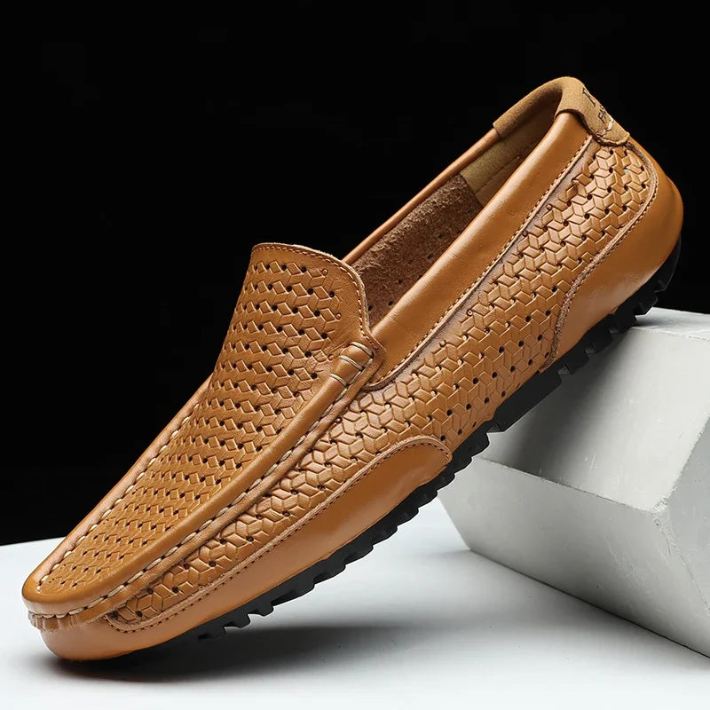 Herrskor Loafers Läder Klassisk Stil Komfortabel Design-2