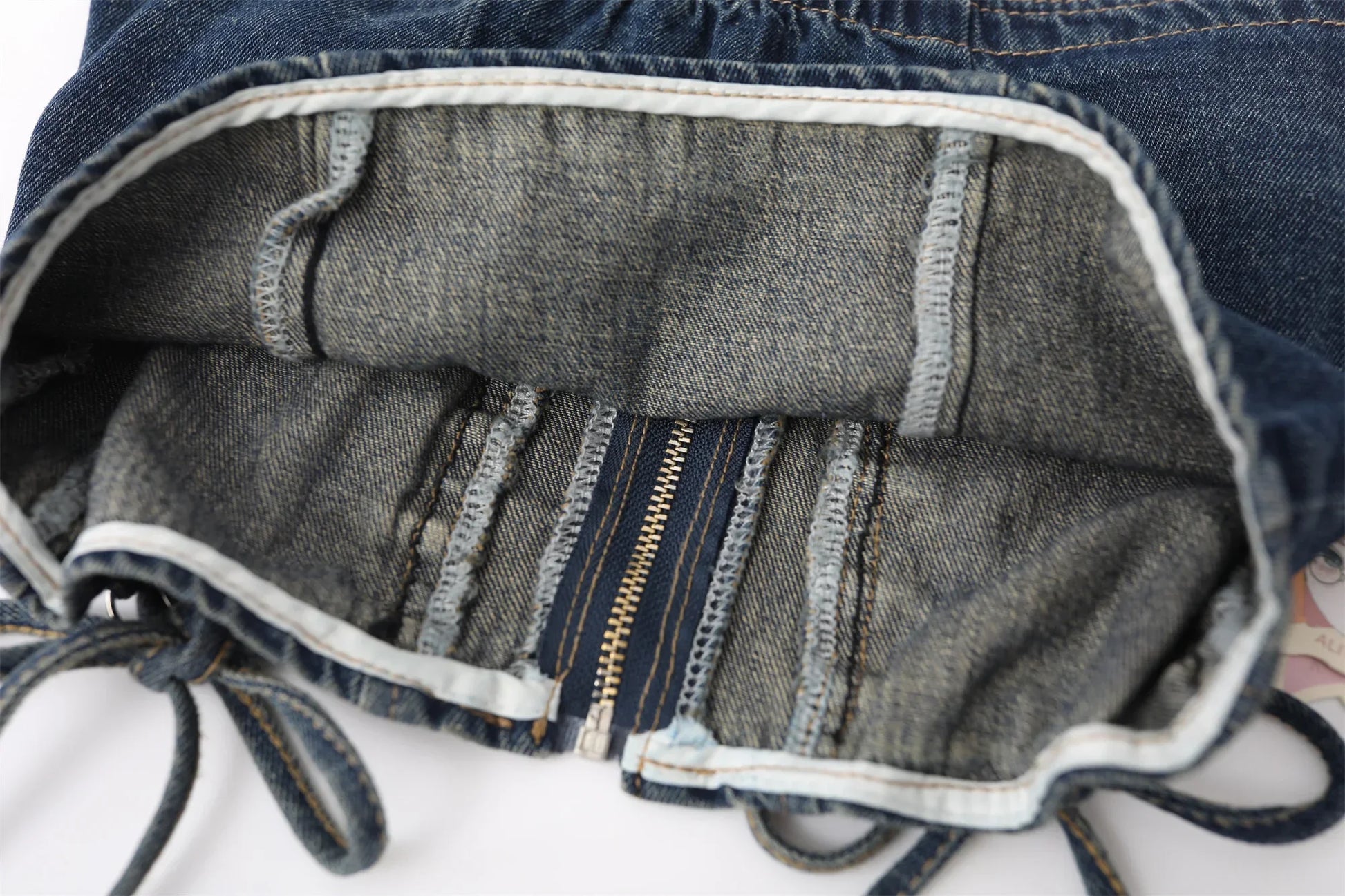 Dam Crop Top Monokrom Denim Blend-6