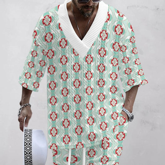 Dam Tvådelad Set Jacquardtyg Normal Passform-1