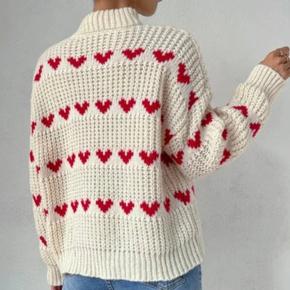 Kvinnors Höstvintertröja Avslappnad Polyester-4