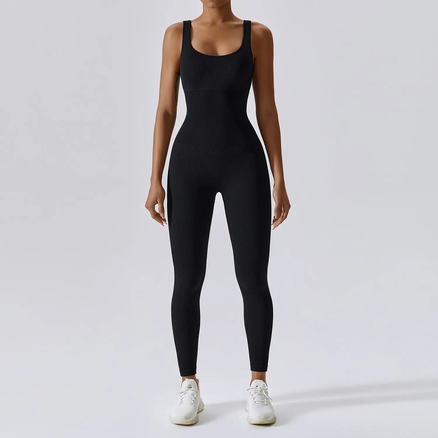 Variant image for Dam Jumpsuit Ärmlös Nylon Spandex Snabbtorkande Minimalistisk Stil-4
