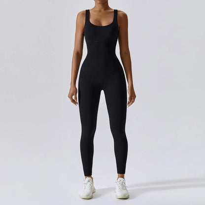 Variant image for Dam Jumpsuit Ärmlös Nylon Spandex Snabbtorkande Minimalistisk Stil-4