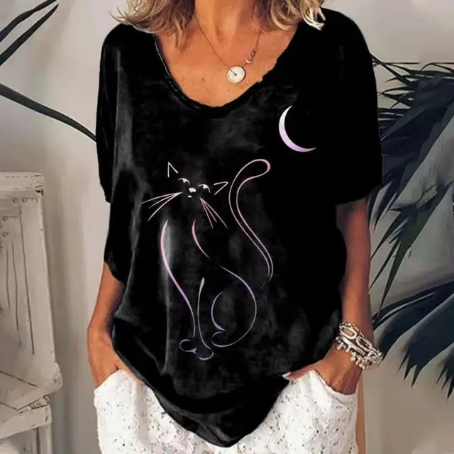 Dam Blus Lätt Polyester Luftig Elegant Passform-6