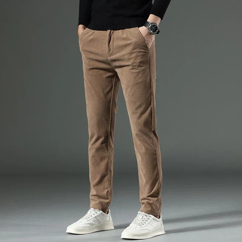 Variant image for Herrbyxor Cordhose Mjuk Kvalitet Avslappnad Design-15