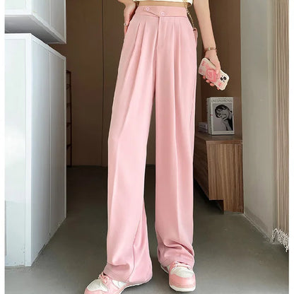 Damernas Bredbenbyxor Elegant Antistatisk Material-5