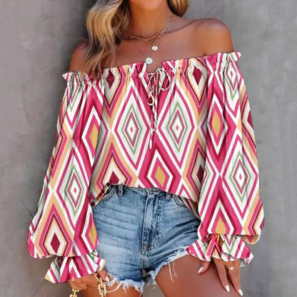 Dam Festtopp Lätt Designad 100% Bomull-2