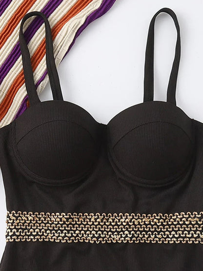 Dam Overall Justerbara Spaghetti Band Spandex Polyester 4