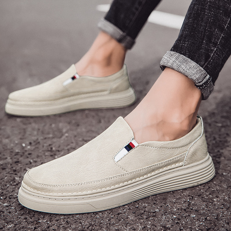 Herr Loafers Platt Sula Äkta Läder Komfort-6