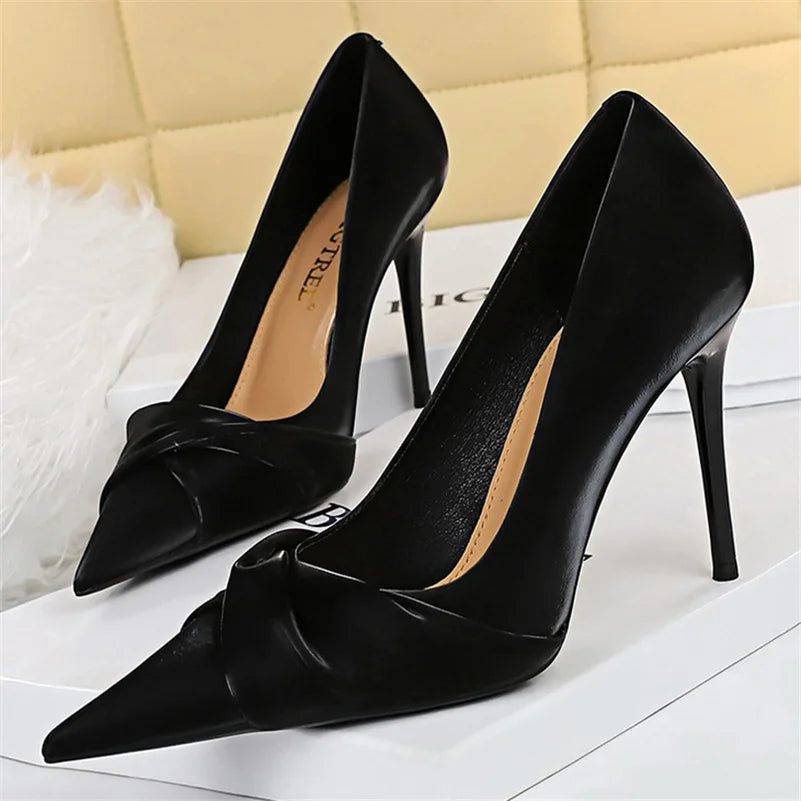Variant image for Dam Pumps Slip-On PU Material Elegant Högklackad-51