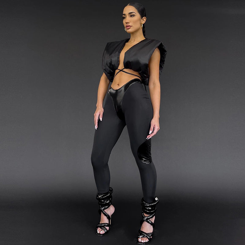 Dam Tränings Topp Ärmlös Polyester Snygg och Bekväm-2