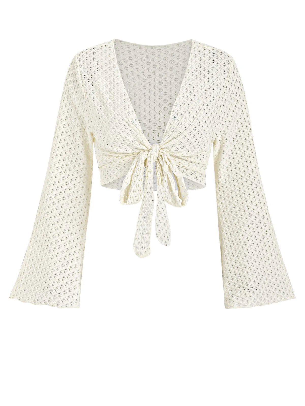 Långärmad Strandtopp för Dam i 100% Bomull – Trendig och Bekväm för Sommaraktiviteter 1