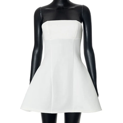 Kvinnors Miniklänning Figur-hugging Monokrom Polyester 6