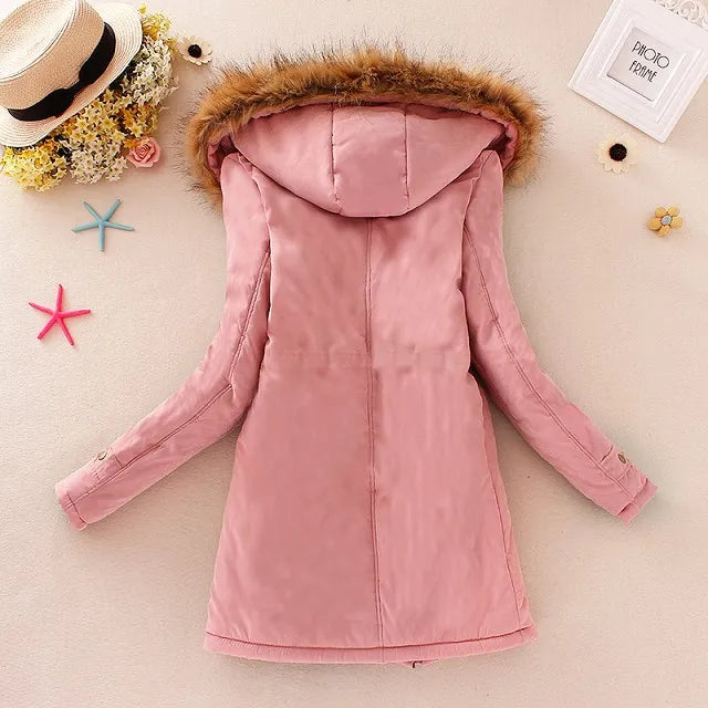 Damen-Fleecejacke, Winterjacke, wasserabweisend, weich, Fleece-2