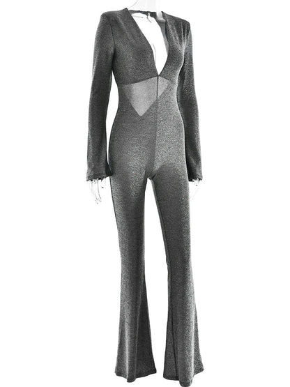 Variant image for Dam Jumpsuit Minimalistisk Design Polyester Spandex Elegant Passform-4