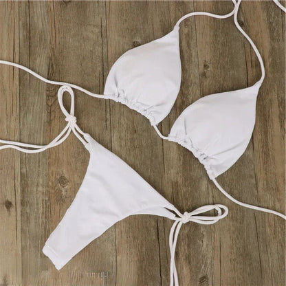 Dam Bikini Mikrobrun Teknologi Hållbart Tyg-1