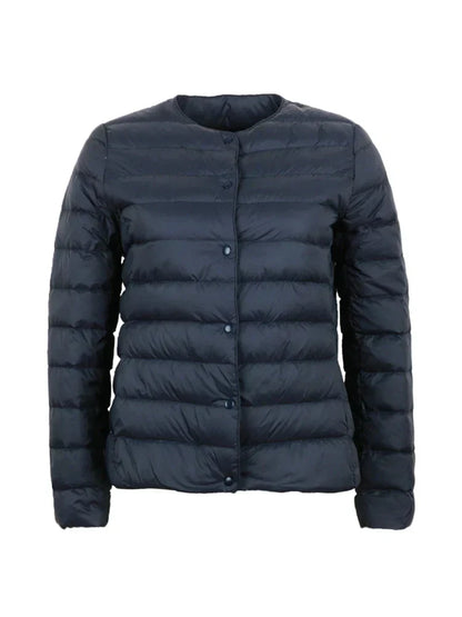Variant image for Dam Lång Vinterjacka Lätt Polyester för Kalla Väderförhållanden-19