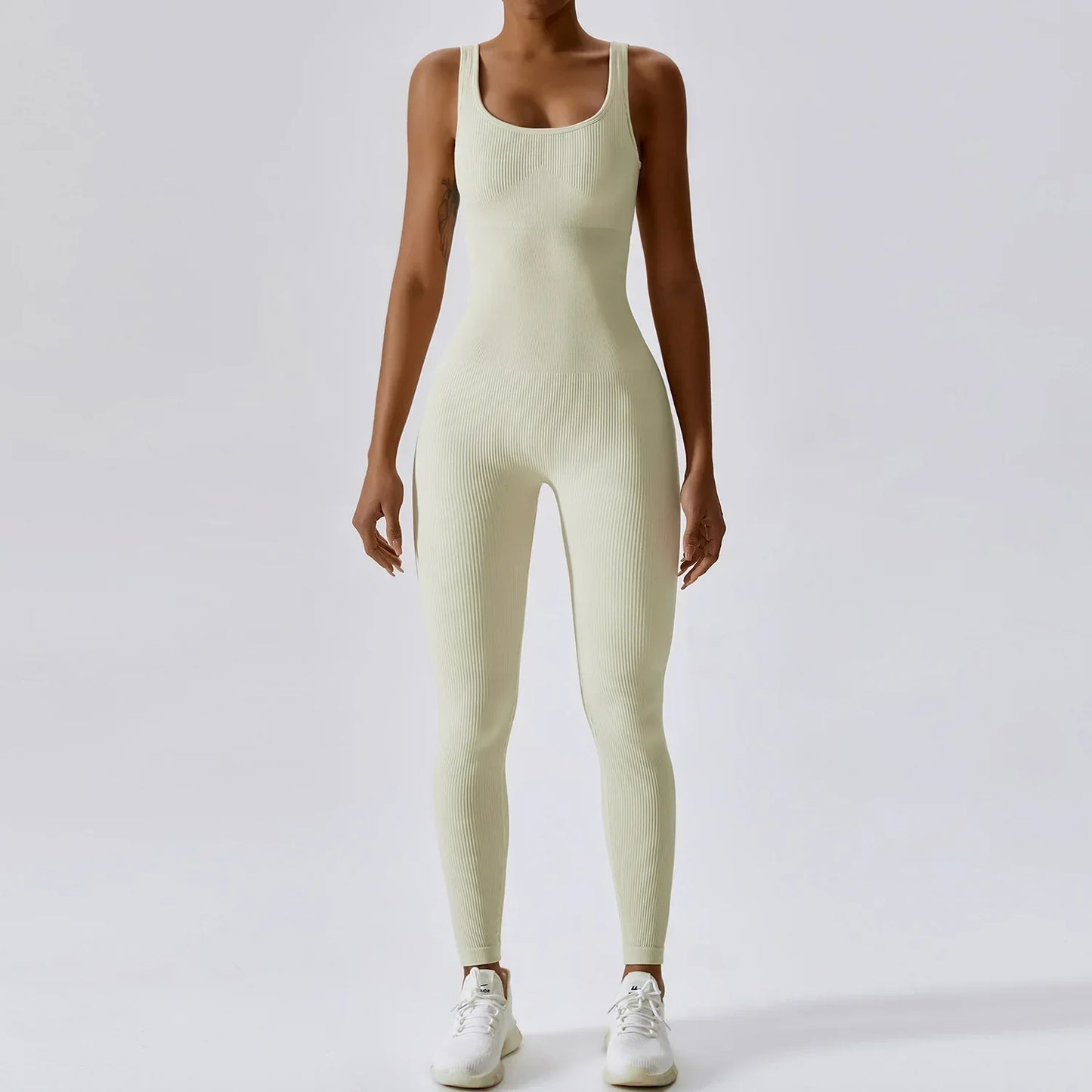 Variant image for Dam Jumpsuit Ärmlös Nylon Spandex Snabbtorkande Minimalistisk Stil-13