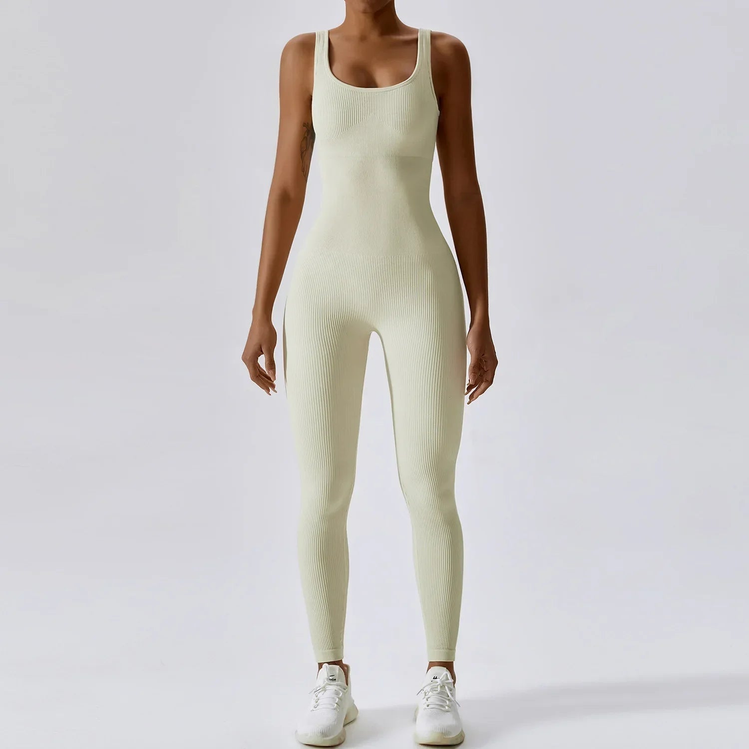 Variant image for Dam Jumpsuit Ärmlös Nylon Spandex Snabbtorkande Minimalistisk Stil-13