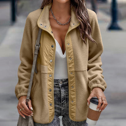 Lång Vinterjacka Dam Casual Polyester Avslappnad-2