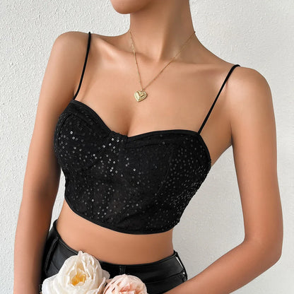 Variant image for Dam Crop Top Medelstark Stretch Polyester-5