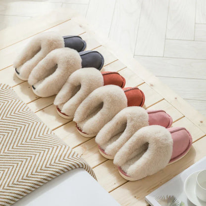 Dam Tofflor Fodrat Material Mysiga Slip-On Design-3