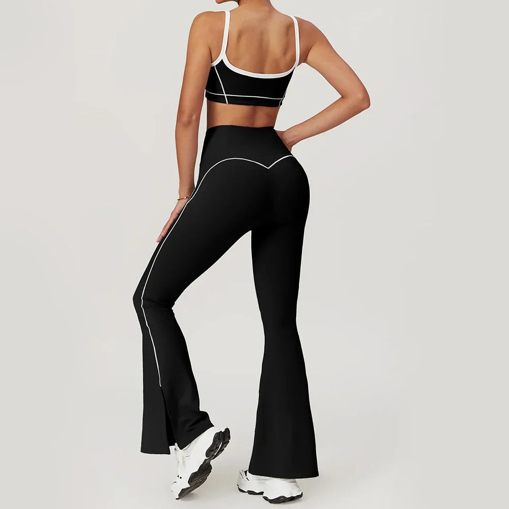 Dam Leggings Hög Midja Sportig Nylon Spandex-2