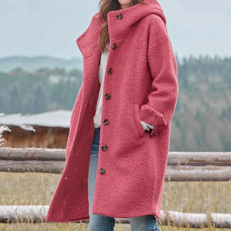 Dam Kappa Vindbrytare Casual Polyester för Höst och Vinter 10