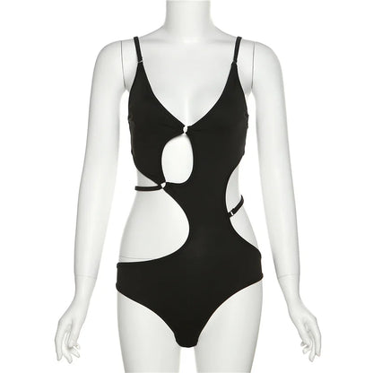 Variant image for Dam Bodysuit Monokrom Stretchig Polyester Bomull-1