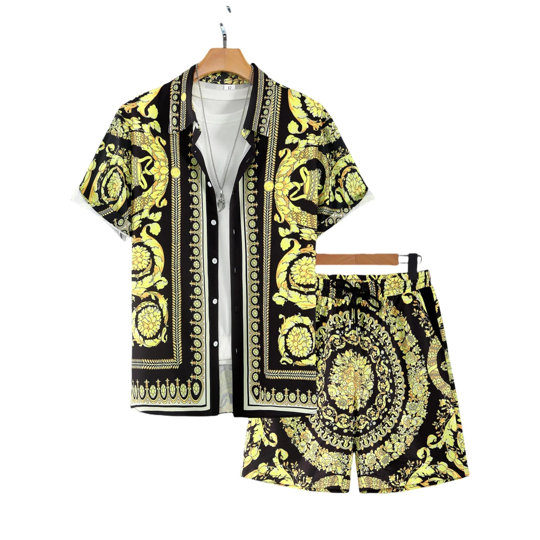 Dam Tvådelad Set Barocktryck Polyester-6