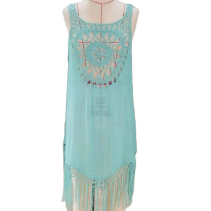 Variant image for Fina Dam Klänningar Beige Blommönstrad Bomull Elegant Design-2