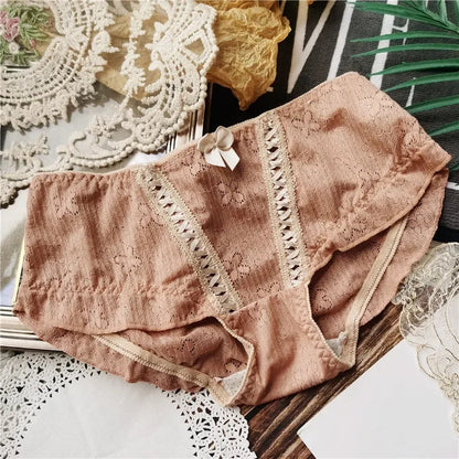 Dam Kort Tanga Låg Midja Nylon Spandex-1