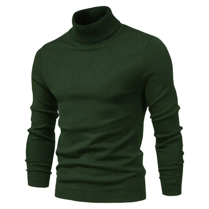 Variant image for Mäns Turtleneck Tröja Figurnära Högkvalitativt Tyg-18