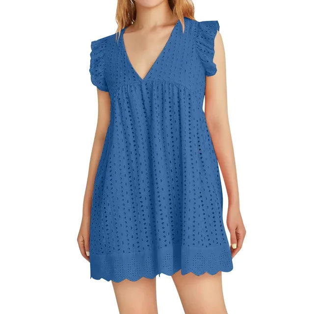 Variant image for Kvinna Klänning Modern Bomull-13