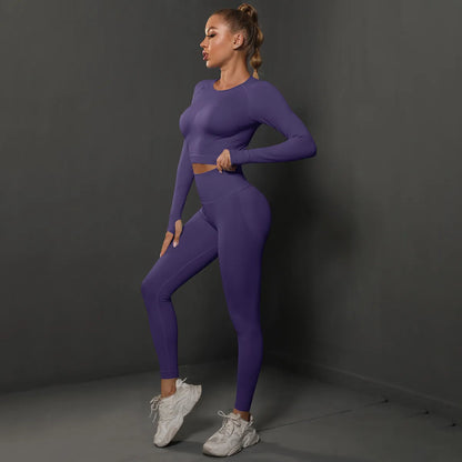 Variant image for Dam Aktiva Byxor Hög Midja Andningsbart Spandex Nylon-55