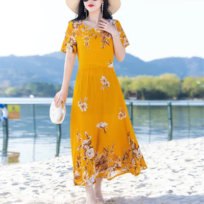 Damklänning Sportig Stil Polyester för Eleganta Tillfällen-4